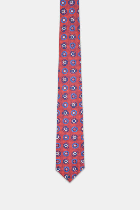 Jacquard Tie 7 cm Red