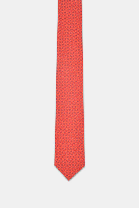 Jacquard Tie 7 cm Red