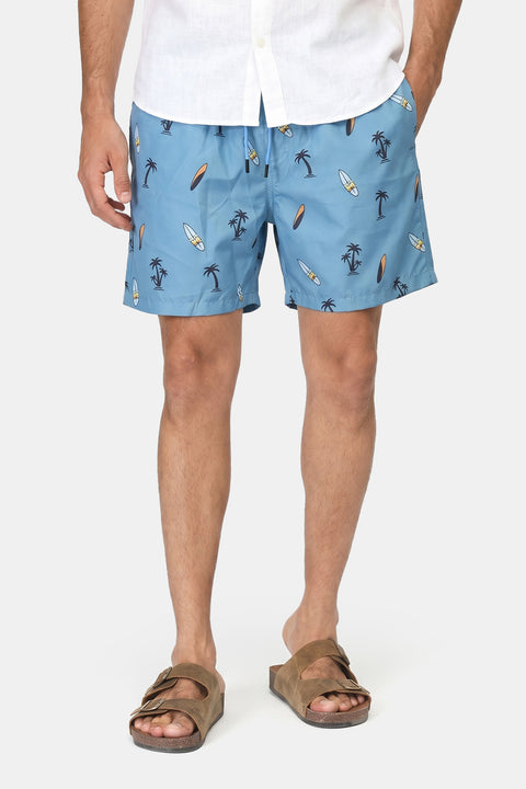 Regular Fit Swim Suit Blue