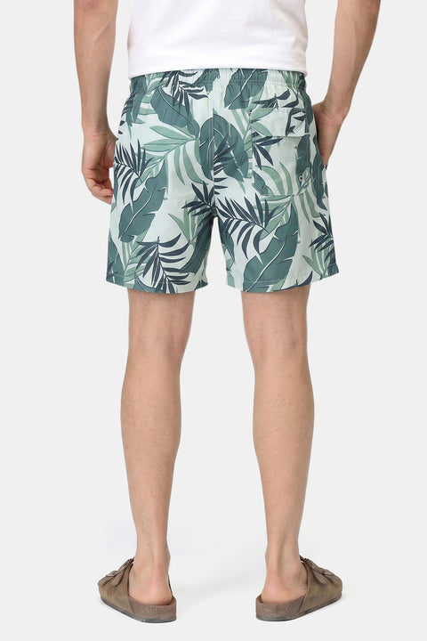 Regular Fit Swim Suit Green