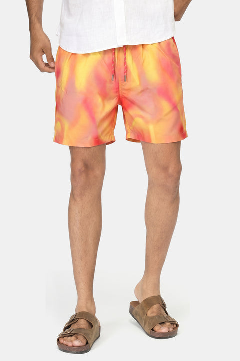 Regular Fit Swim Suit Orange