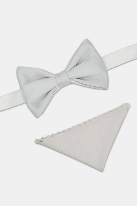 Plain Bow Tie Gray
