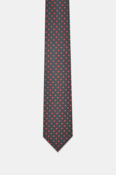 Jacquard Tie 7 cm Black