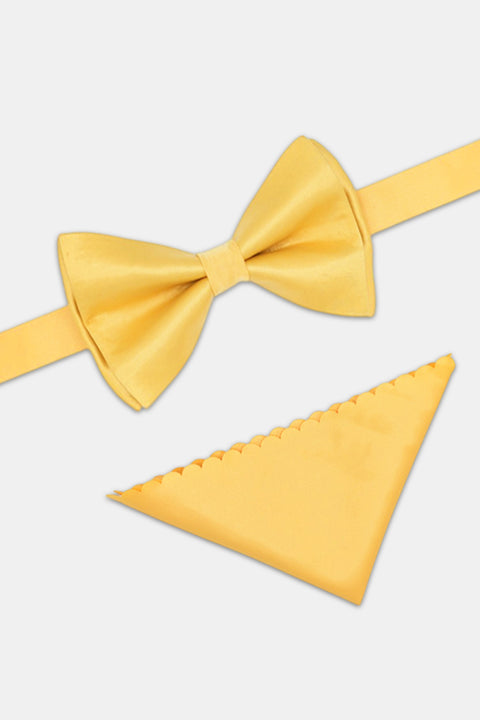 Plain Bow Tie Yellow