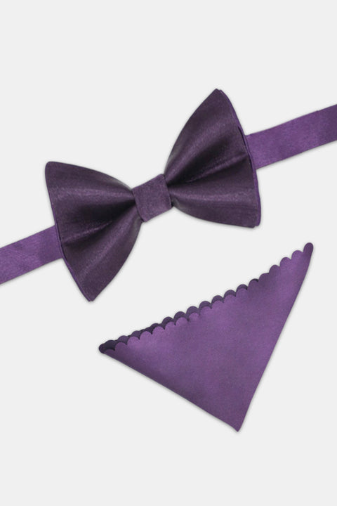 Plain Bow Tie Purple