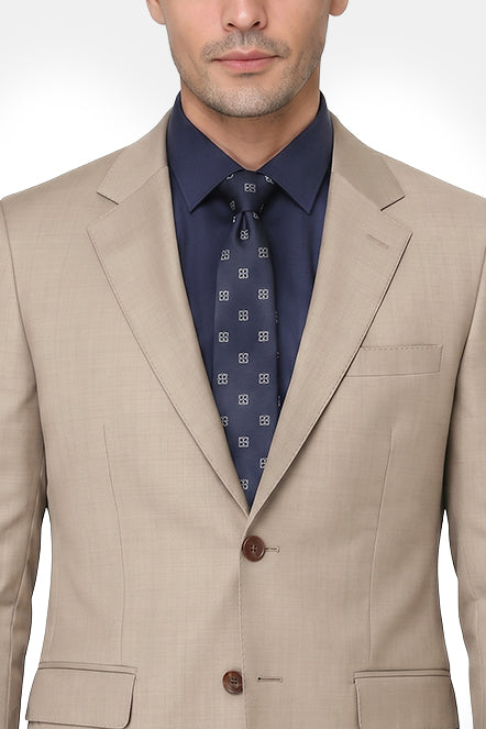 Regular Fit Suit Beige