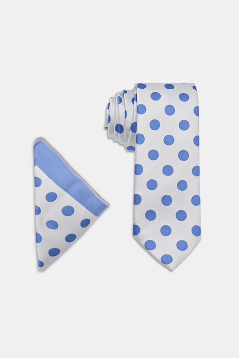 Jacquard Tie 7 cm White