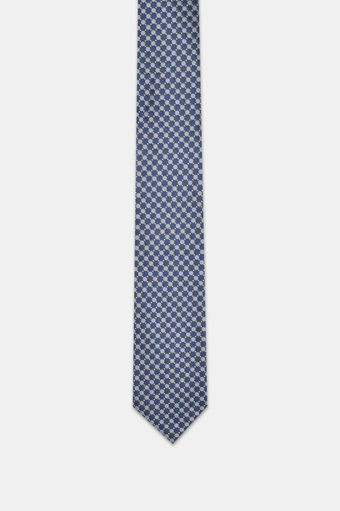 Jacquard Tie 7 cm Dark Blue