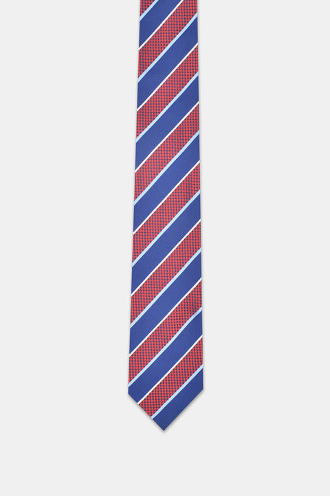 Stripe Tie 7 cm Blue