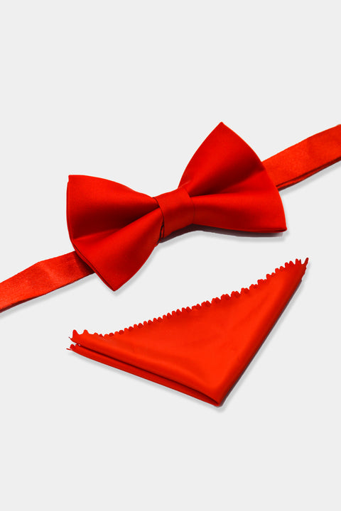 Plain Bow Tie Red