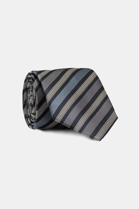 Stripe Tie 7 cm Light Blue