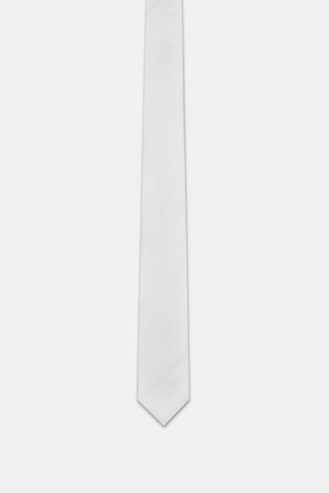 Jacquard Tie 6 cm White