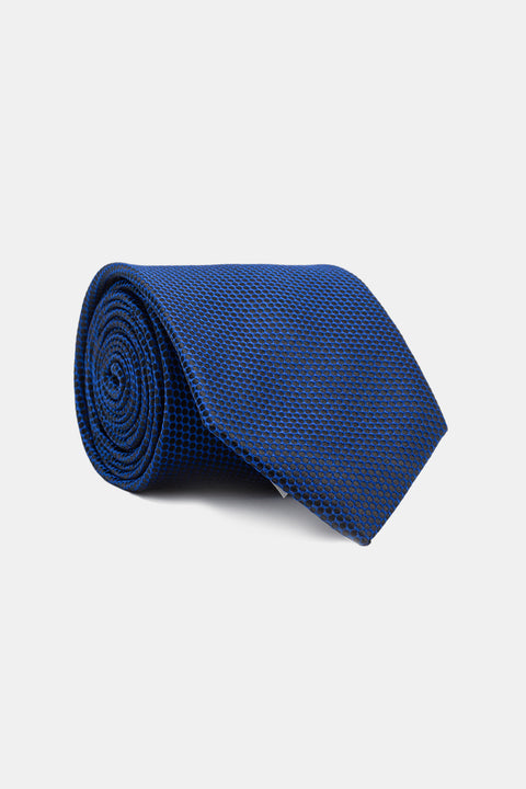 Jacquard Tie 7 cm Dark Blue