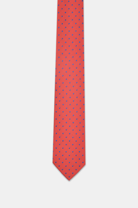 Jacquard Tie 7 cm Red