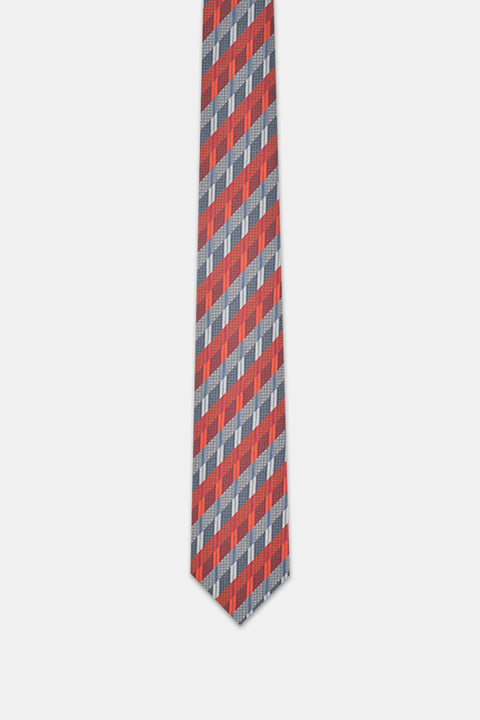 Stripe  Tie 7 cm Orange