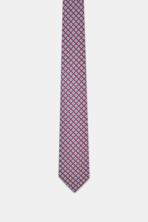 Jacquard Tie 7 cm Maroon