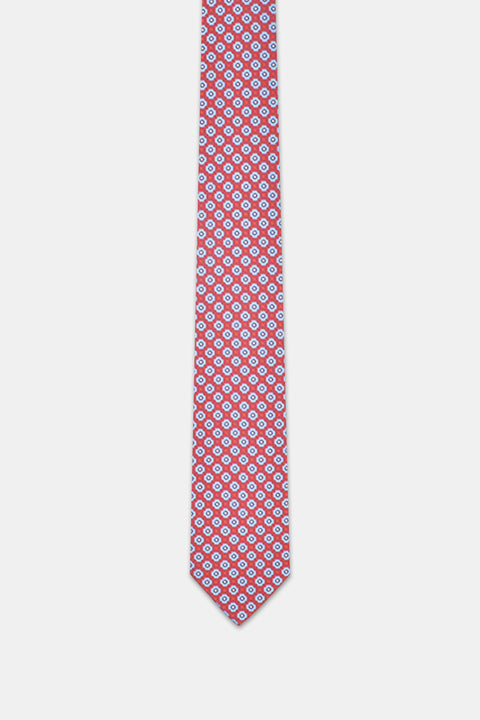 Jacquard Tie 7 cm Red