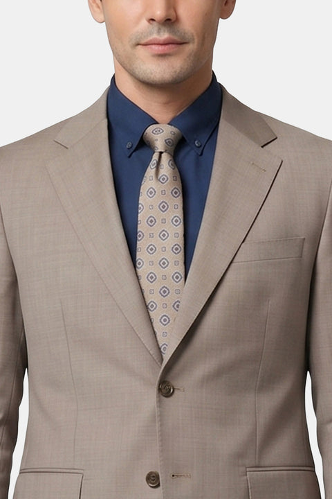 Regular Fit Suit Beige
