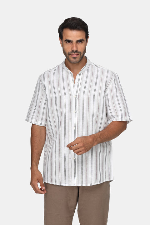 Regular Fit Shirt Half Gray
