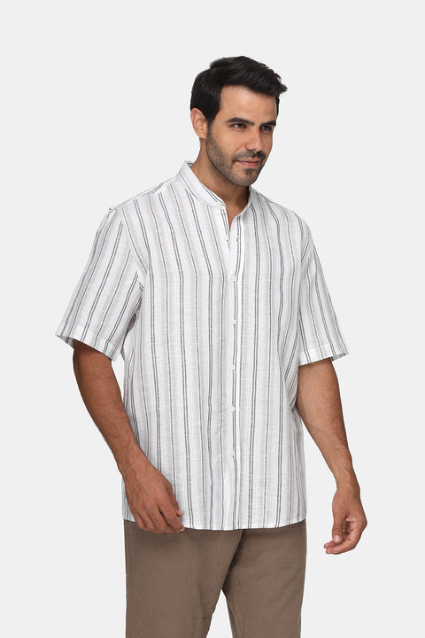 Regular Fit Shirt Half Gray