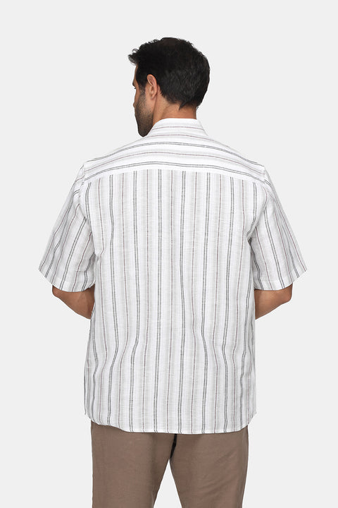 Regular Fit Shirt Half Gray