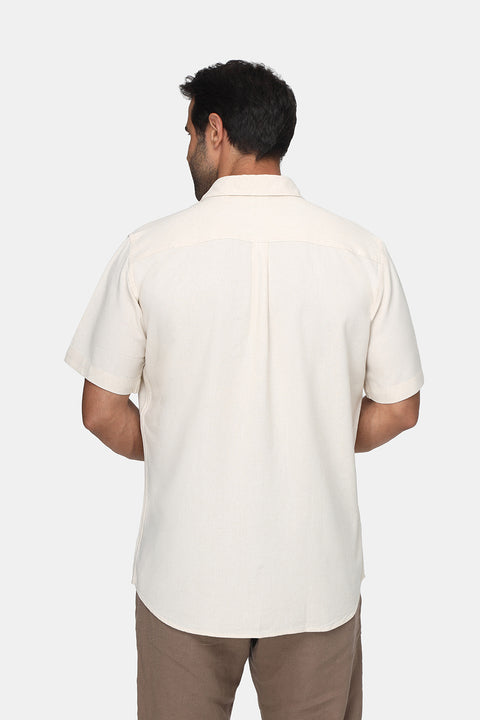 Regular Fit Shirt Half Beige