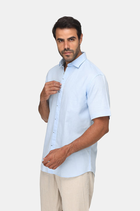Regular Fit Shirt Half Light Blue