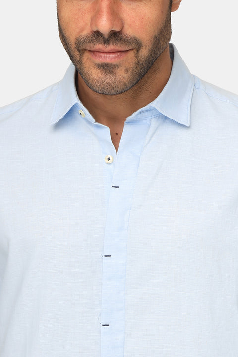 Regular Fit Shirt Half Light Blue