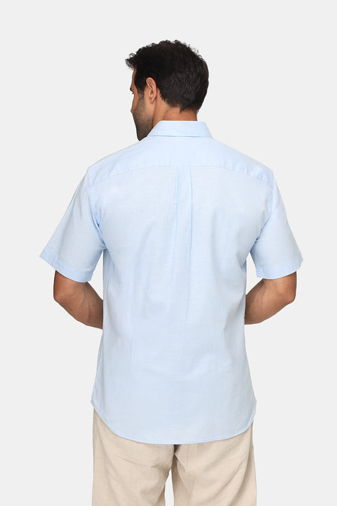 Regular Fit Shirt Half Light Blue