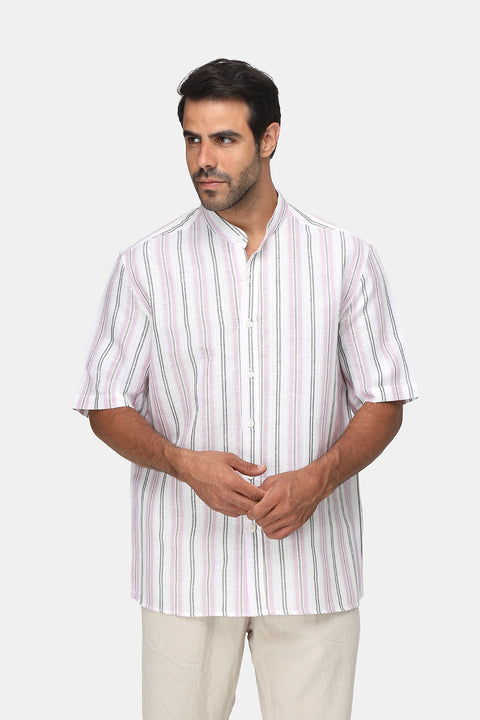 Regular Fit Shirt Half Light Purple