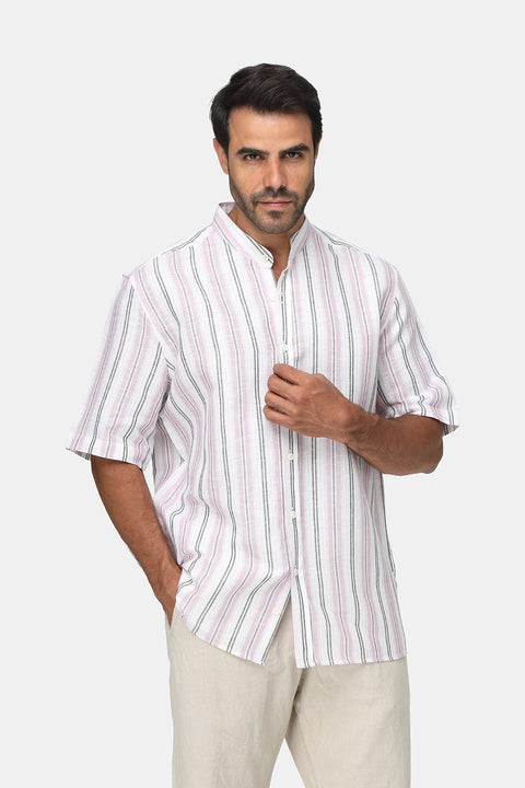 Regular Fit Shirt Half Light Purple