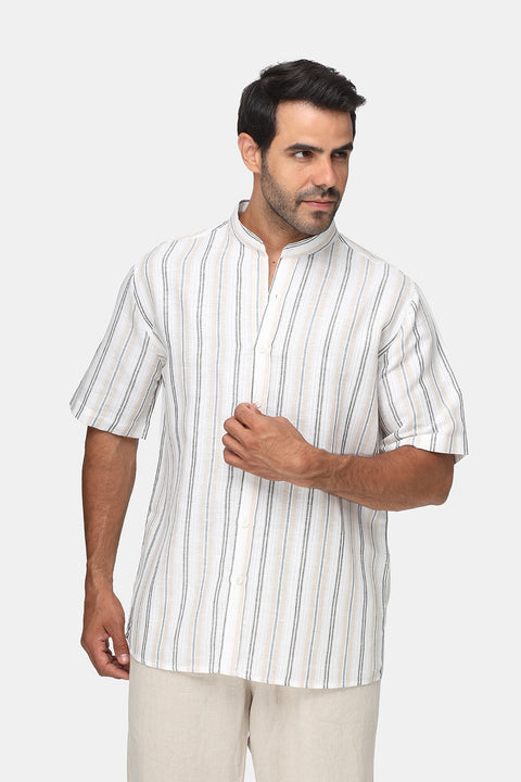 Regular Fit Shirt Half Beige