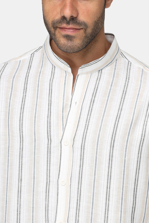 Regular Fit Shirt Half Beige