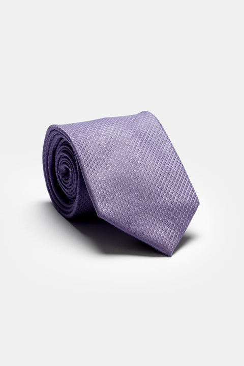 Jacquard Tie 7 cm Light Purple