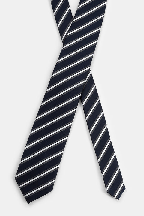 Stripe Tie 7 cm Dark Blue