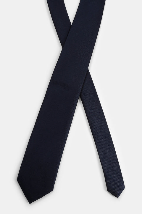 Jacquard Tie 7 cm Black