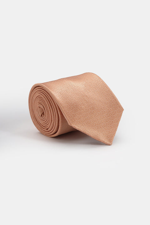 Jacquard Tie 7 cm Orange