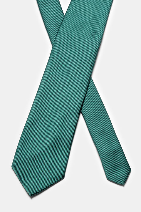 Jacquard Tie 7 cm Green