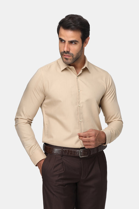 Classic Shirt Slim fit Beige