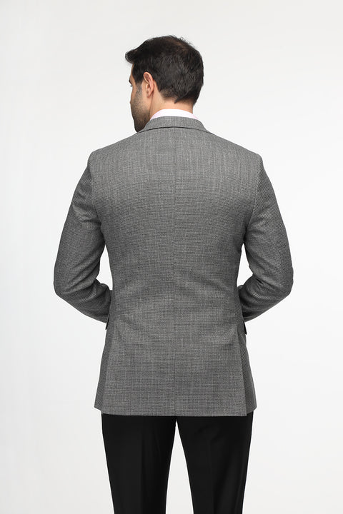 Slim Fit Suit Light Gray