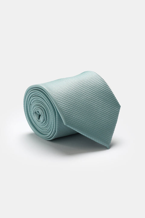 Jacquard Tie 7 cm Light Green