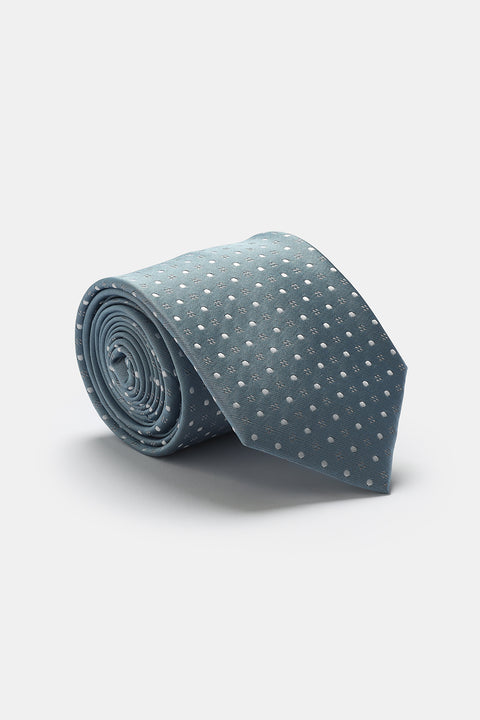 Jacquard Tie 7 cm Light Blue
