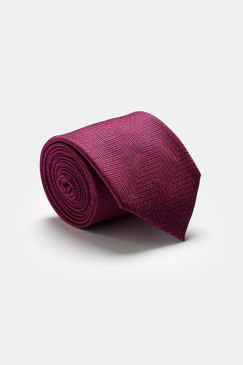 Jacquard Tie 7 cm Maroon