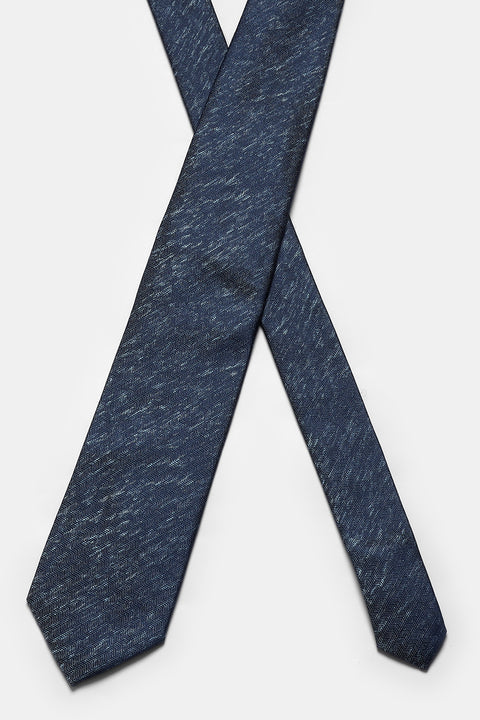 Jacquard Tie 7 cm Blue