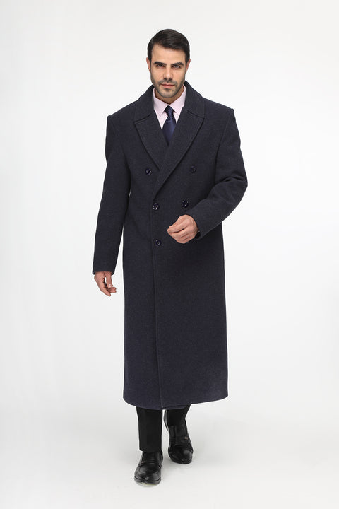 Regular Fit Coat Dark Blue