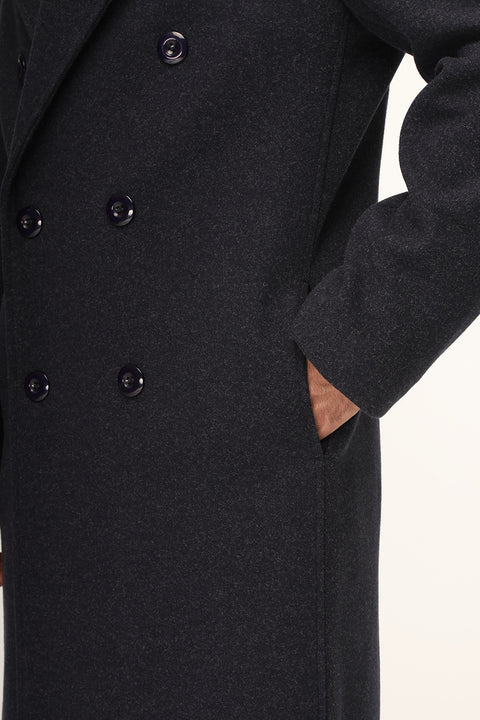Regular Fit Coat Dark Blue