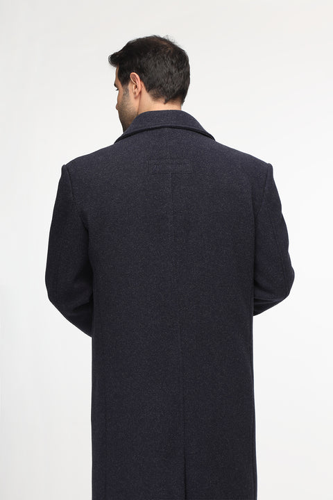 Regular Fit Coat Dark Blue