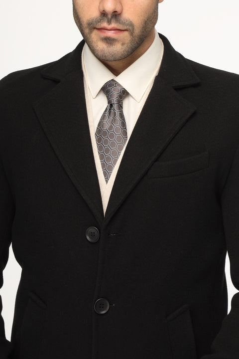 Regular Fit Coat Black