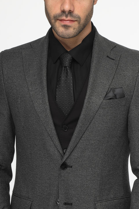 Slim Fit Suit Gray