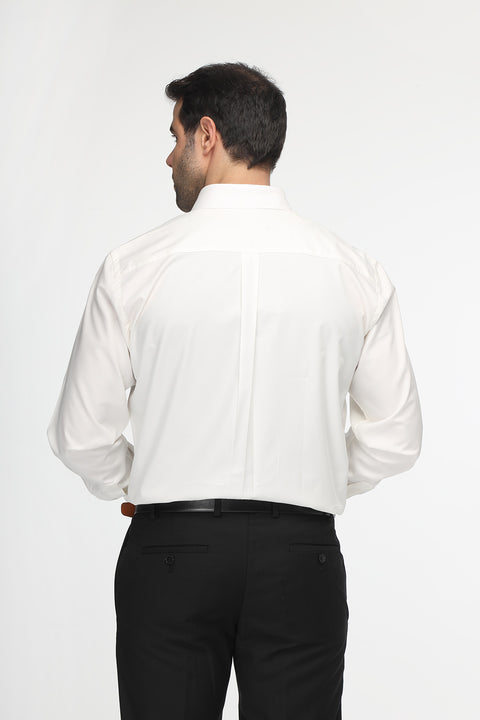 Classic Shirt Regular Fit 100% Cotton Off White